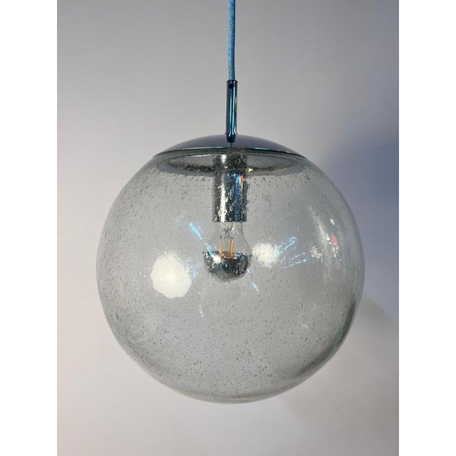 Glass and Chrome Globe Lamp from Hustadt Leuchten For Sale - Image 11 of 11