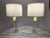 Hollywood Regency Ralph Lauren Farrah Crystal Column Table Lamps - A Pair For Sale - Image 3 of 15