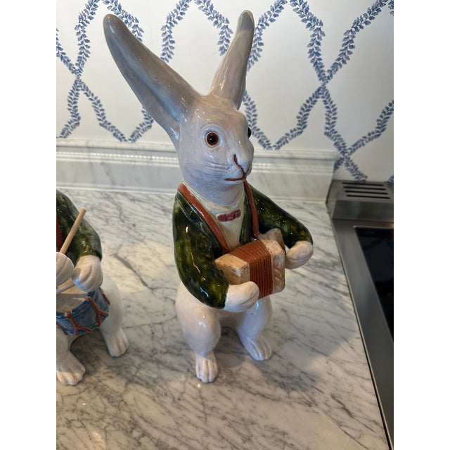 Mid 20th Century Ceramic Bunnies - A Pair For Sale - Image 10 of 13
