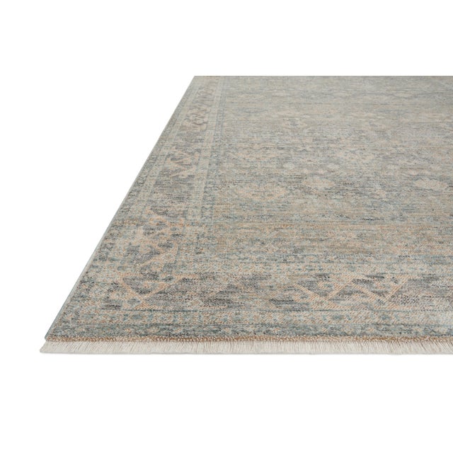 Transitional Angela Rose x Loloi Blake Rug Sky / Beige 2'-7" x 8'-0" Runner Rug For Sale - Image 3 of 9
