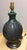 Mid-Century Modern Mid Century Green Raku Pottery Lamp For Sale - Image 3 of 11