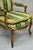 Antique French Louis XV Style Green & Gold Walnut Fauteuil Arm Chairs - A Pair For Sale In Philadelphia - Image 6 of 12