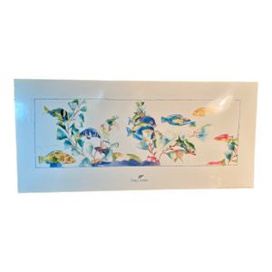 Marine Art by Tracy Taylor Tropical Fish "Warm Waters" Offset Litho 39" Wide