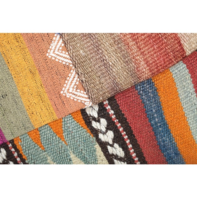 Turkish Kilim Pillow Cover - a Pair For Sale - Image 4 of 5