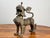 Asian Vintage 17” Cast Brass Pixiu Tibetan Lion C. 1960 For Sale - Image 3 of 9