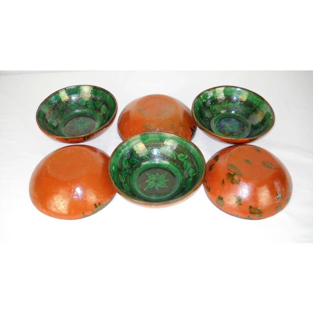 Glazed Earthenware Lion Motif Serveware, 18 Pcs. For Sale - Image 10 of 12