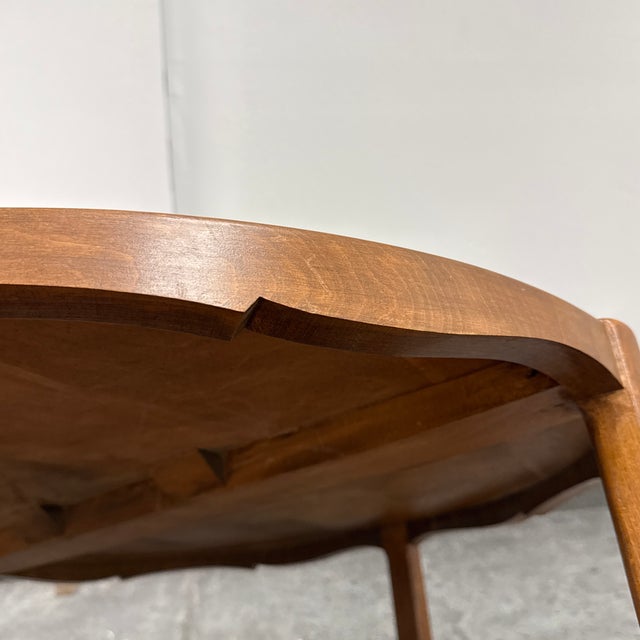 Mid 20th Century French Provincial Style Round Coffee Table, 37 Inch For Sale - Image 10 of 12