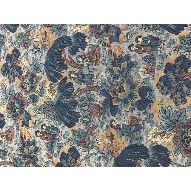 French Chinoiserie Woven Jacquard Tapestry For Sale - Image 9 of 13