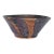 Signed Studio Pottery Bowl | j.a. Ridley 2013 | Drip Glaze Stoneware | Bronze & Black Oil-Spot Glaze | Large Centerpiece Bowl For Sale