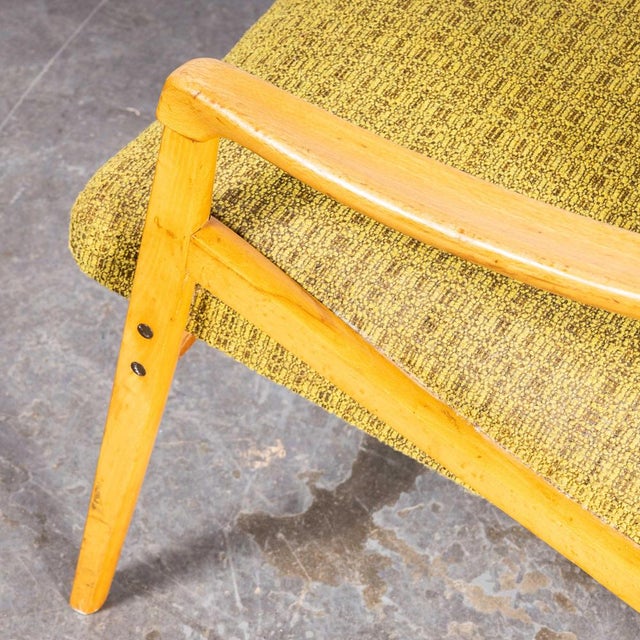 Wood Armchairs in Lime Green by Jaroslav Smidek, 1950s, Set of 2 For Sale - Image 7 of 10