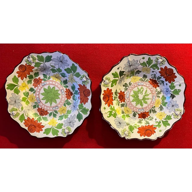 Green Antique Early 19th Century English Regency Creamware Plates for Salad or Dessert - Set of 8 For Sale - Image 8 of 12