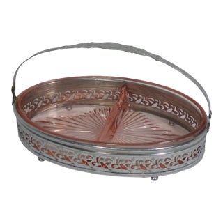 1930s Art Deco Relish Serving Dish For Sale