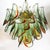 Mid-Century Signed Barbini Hand-Blown Murano Peacock Glass Chandelier For Sale - Image 11 of 15