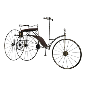 1980s Rare Curtis Jere Karl Benz Mercedes Brass Bicycle Sculpture
