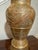 1940s Moroccan Tooled Brass Lamp With Copper and Wood Accents For Sale In Dallas - Image 6 of 12