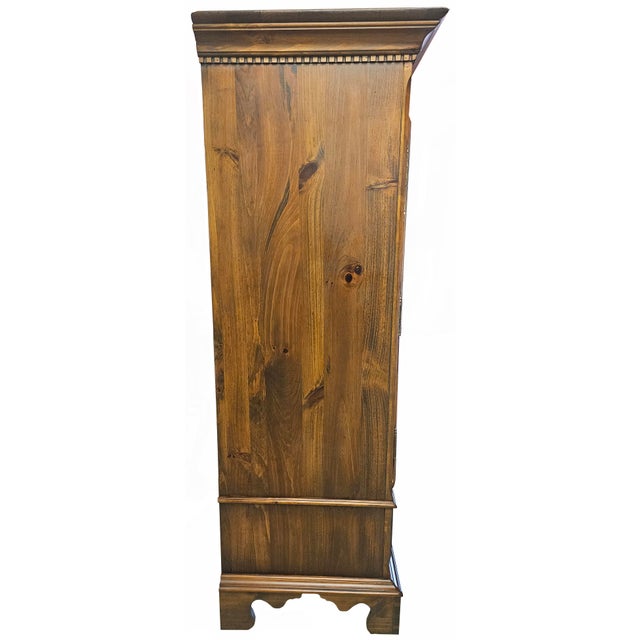 Traditional 1980s Vintage Solid Wood Armoire/Wardrobe For Sale - Image 3 of 12