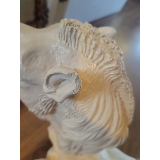 Large Vintage Plaster Camel Palm Beach Regency Garden Stool For Sale - Image 11 of 11