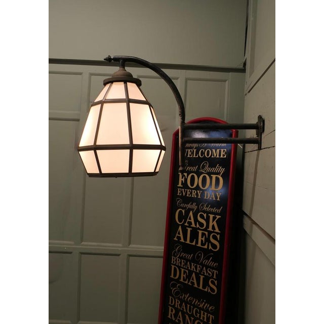 1960s Vintage Brass Octagonal Wall Lantern, 1960 For Sale - Image 5 of 8