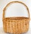 Wood Large Vintage Handwoven Rattan Basket For Sale - Image 7 of 12