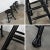 Wood Vintage Rustic Blackened Solid Hardwood Chunky Claw Foot Barstools Set of 4 For Sale - Image 7 of 13