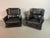 Cassina Viola dAmore Lounge Chairs in Dolphin Grey Leather with Hocker by Piero De Martini from Cassina, Italy, 1970s, Set of 2 For Sale - Image 4 of 18