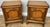 This elegant pair of Vintage French Louis bedside tables offers classic French styling with practical cupboard storage....