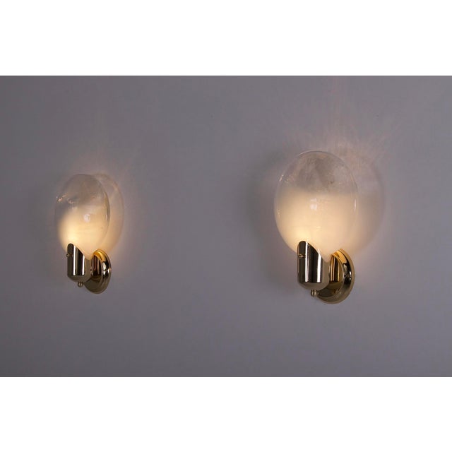 Lenticular Wall Lights in Opalescent Glass, 1970s, Set of 2 For Sale - Image 4 of 9