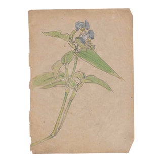 1960s Floral Still Life by Japanese Artist For Sale