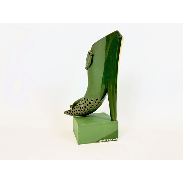 Vintage Hand Carved Ceramic Bookends by Jiří Dudycha, 2010, Set of 2 For Sale - Image 13 of 18