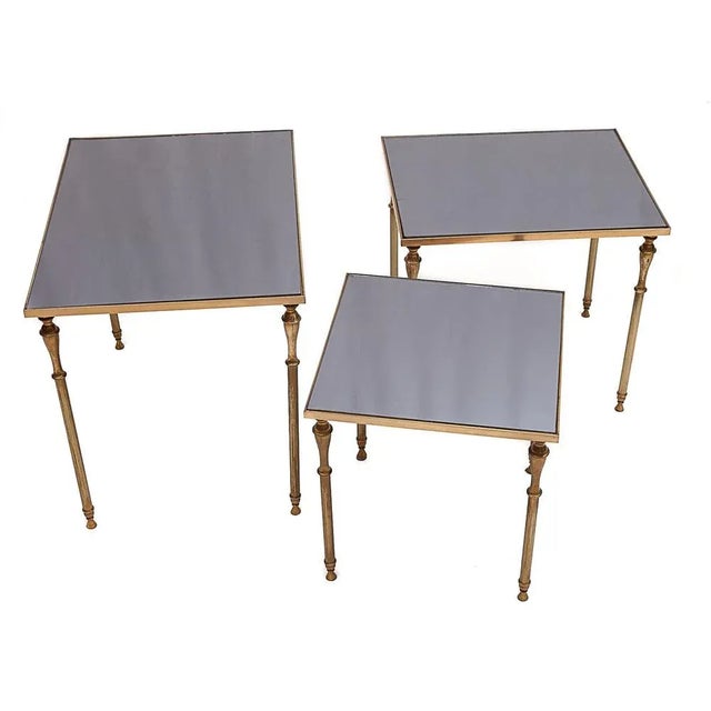 Gigognes Tables from Maison Jansen, 1960s, Set of 3 For Sale - Image 12 of 12