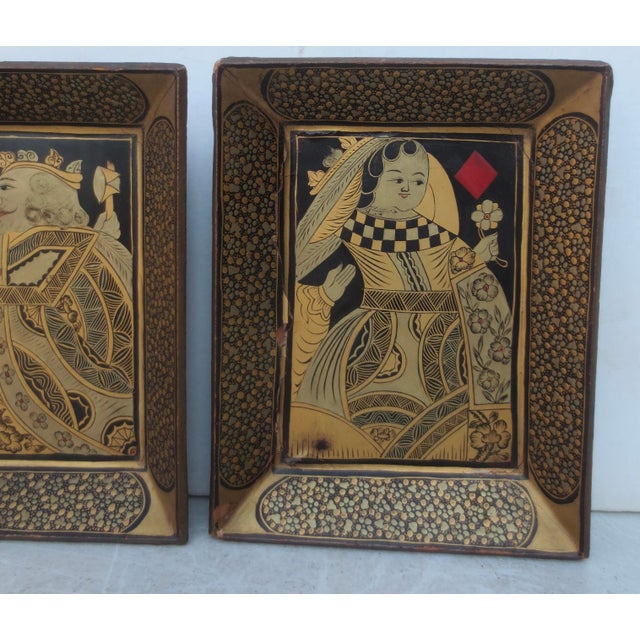 Early 19th Century Antique Chinese Canton Export Games Trays Circa 1825 For Sale - Image 5 of 11