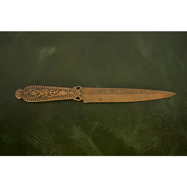 Marshall Field & Co. Antique Viking Bronze Letter Opener, Circa 1910 For Sale - Image 9 of 9