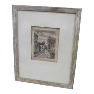 Maurice De Vlaminck Signed Original Etching Les Hommes Abandonnes 1927