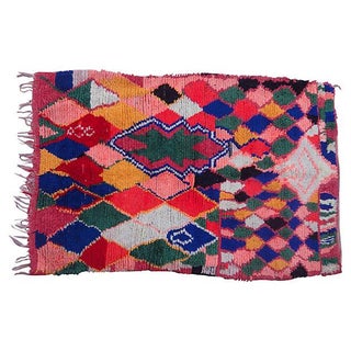 Mid 20th Century Moroccan Rug - 3′2″ × 4′9″ For Sale