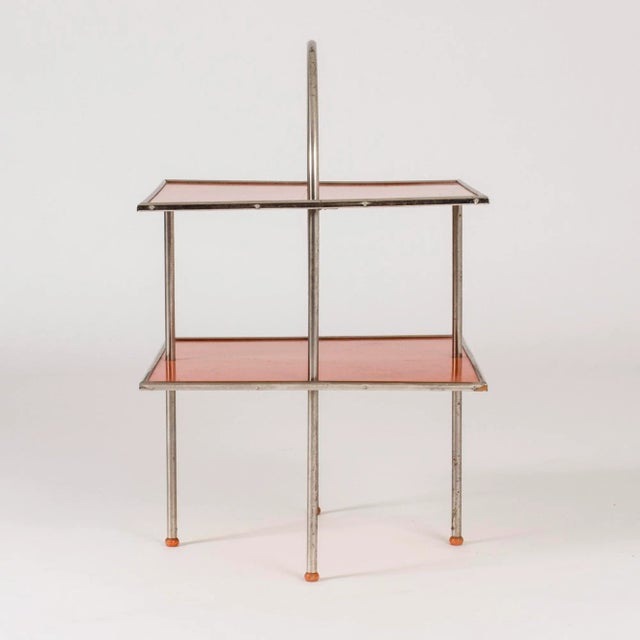 Mid-Century Modern Vintage Lacquered Side Table, 1930s For Sale - Image 3 of 9