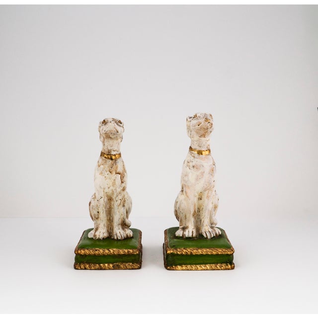 Mid-Century Modern Vintage Greyhound Sculptures, Italy, 1960s-1970s, Set of 2 For Sale - Image 3 of 18