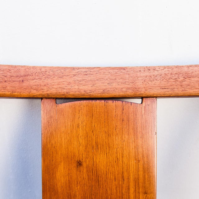 Mid-Century Modern Rare 1960s Glenn of California Low Arm Walnut Dining Chairs For Sale - Image 3 of 18