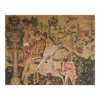 Vintage French Rococo Wall-Hanging Inspired by Jean Baptiste Oudry For Sale