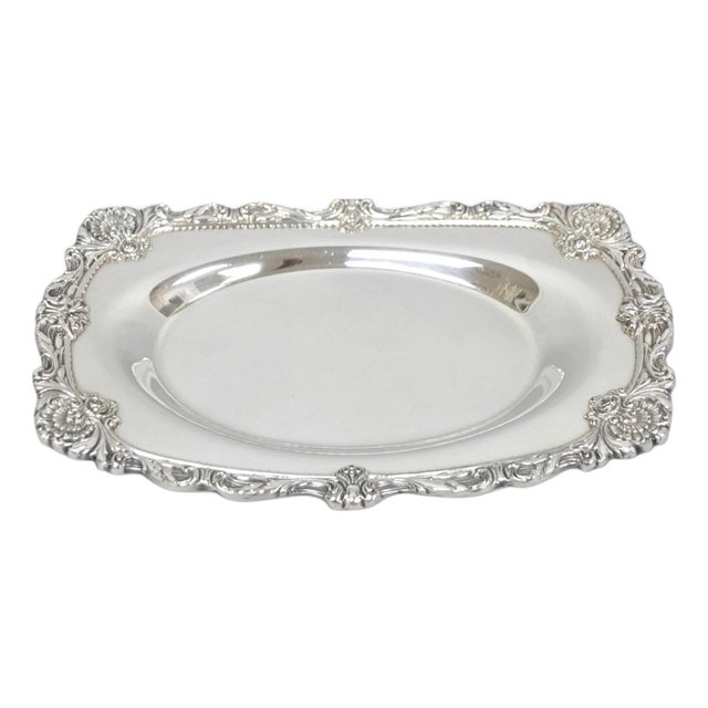 Vintage Victorian Sir Christopher by Wallace Silver Plated Gravy Boat Underplate For Sale