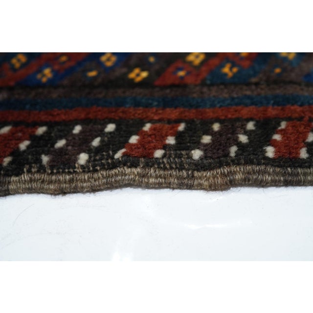 Mid 20th Century Vintage Balouch Rug 2'2'' X 2'4'' For Sale - Image 5 of 12