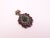 2000 - 2009 Ottoman 925 Sterling Silver Pendant in Cubic Zirconia, Emerald Root and Ruby R​root, 2000s, Italy For Sale - Image 5 of 18