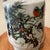 Chinese Vintage Chinese Hand-Painted Crackled Glaze Vase W/Foo Dogs Handles Calligraphy & Stamps For Sale - Image 3 of 12