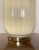Art Deco Cream Glass Reverse Painted Table Lamp Base For Sale - Image 9 of 12