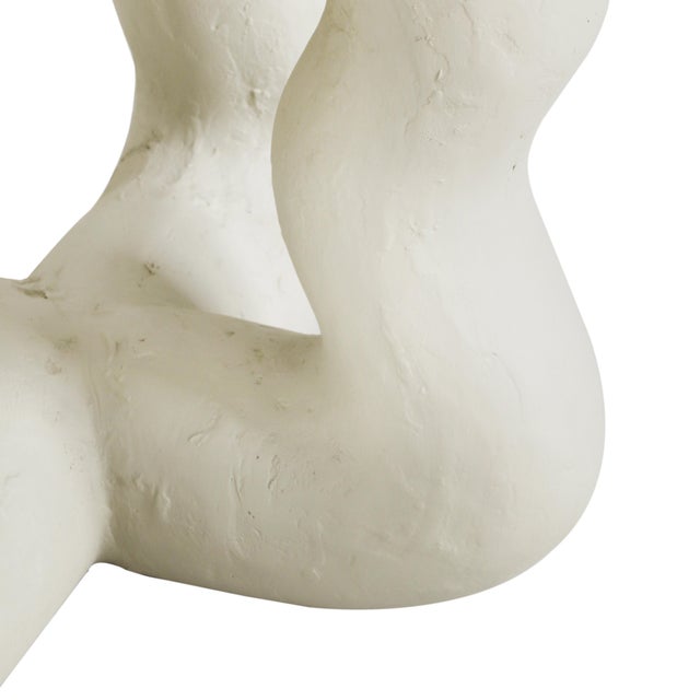 Maddie Cream Textured Side Table For Sale - Image 4 of 6