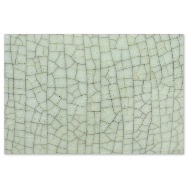 Celadon Ceramic Vase For Sale - Image 4 of 5