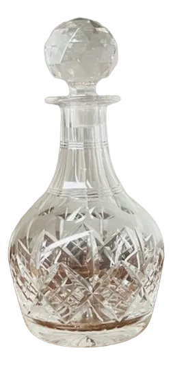 Antique Edwardian Cut Glass Decanter, 1900