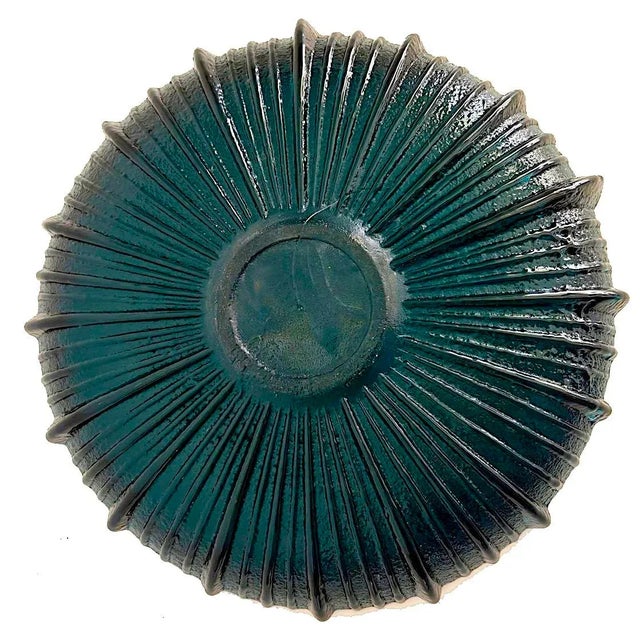 1964 Blenko Glass Centerpiece Bowl, Model #641l Designed by Joel Myers For Sale - Image 10 of 13