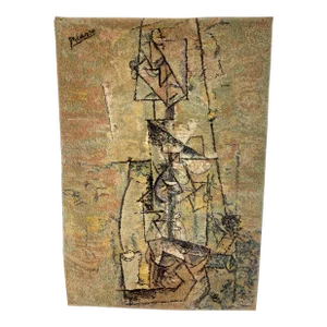 Pablo Picasso Woman With Guitar Limited Edition Vintage Ege Art Line Rug Denmark