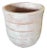 Hand-Painted Tunisian Terracotta Planter - White Washed For Sale