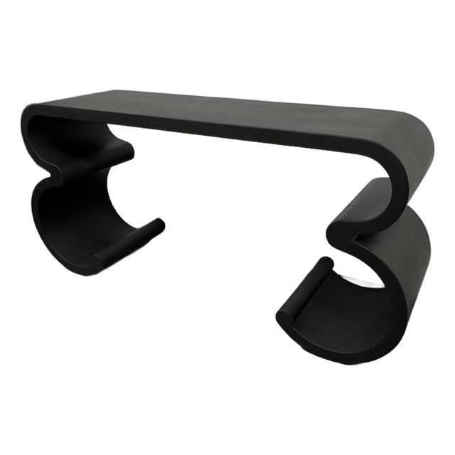 Karl Springer Style Console Table For Sale